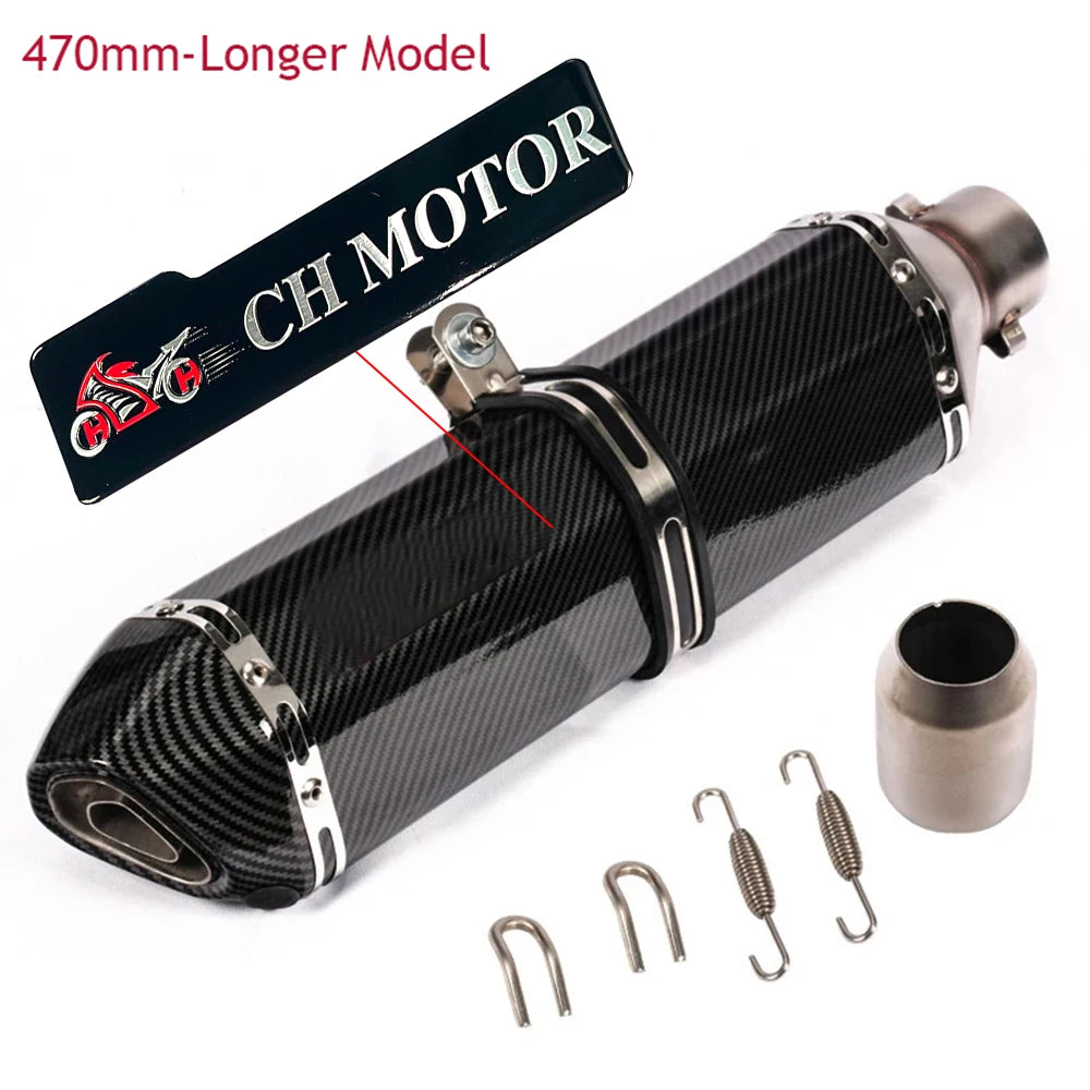 Universal 51mm Escape Moto Exhaust Muffler Tube