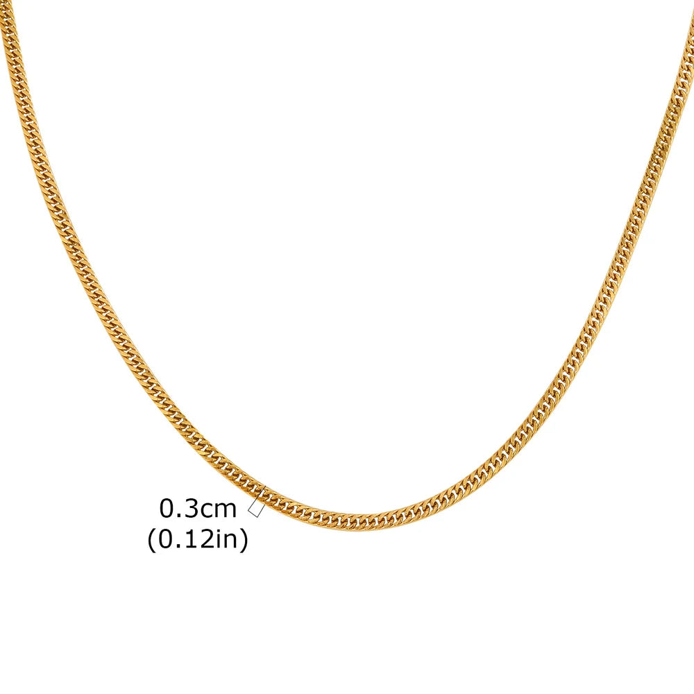 High Stainless Round Cuban Chain Daily