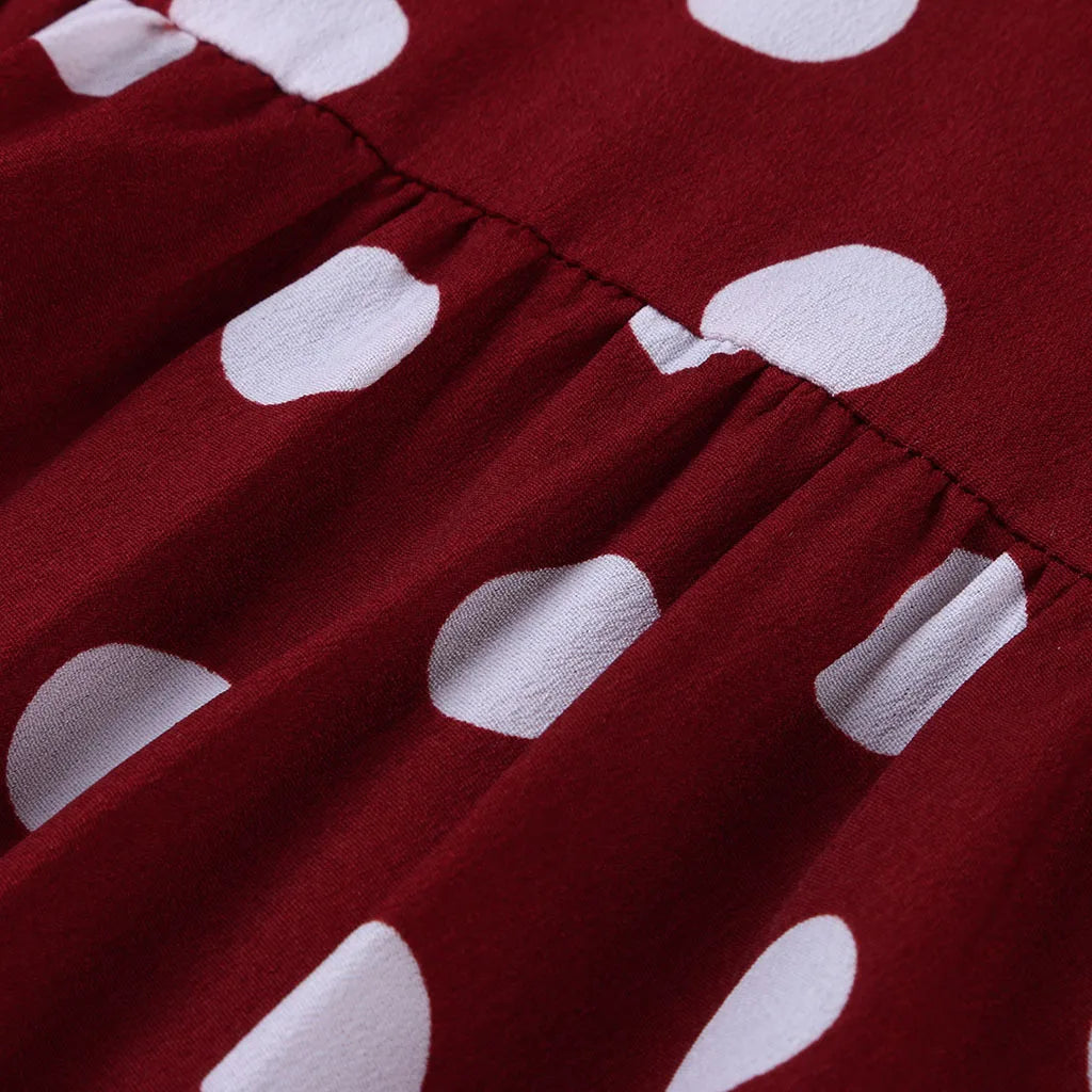 Plus Size Polka Dot Summer Dress