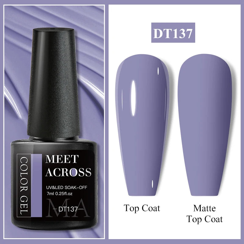 MEET ACROSS Matte Gel Polish