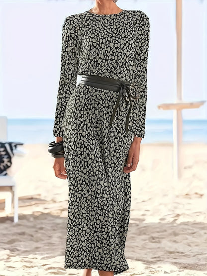 Printed Plus-Size Dress