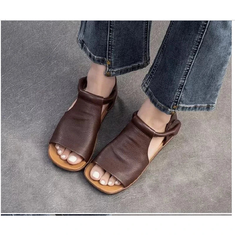 Basic Artificial Leather Sandals