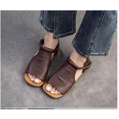 Basic Artificial Leather Sandals