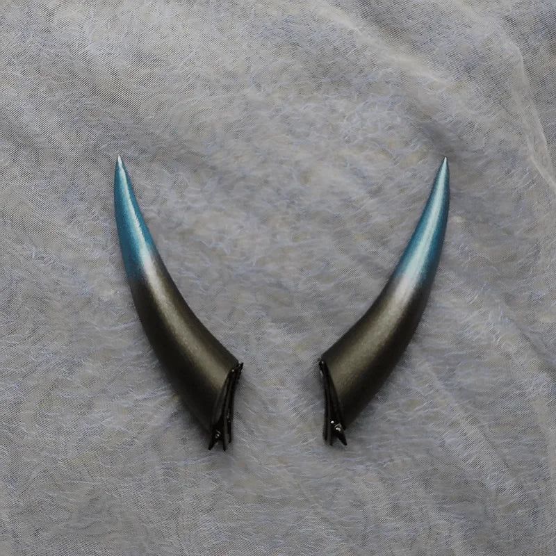 Gradient Devil Horns Hair Clip