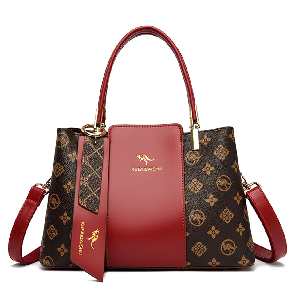 Microfiber Leather Crossbody Tote