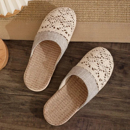Linen Comfort Slides