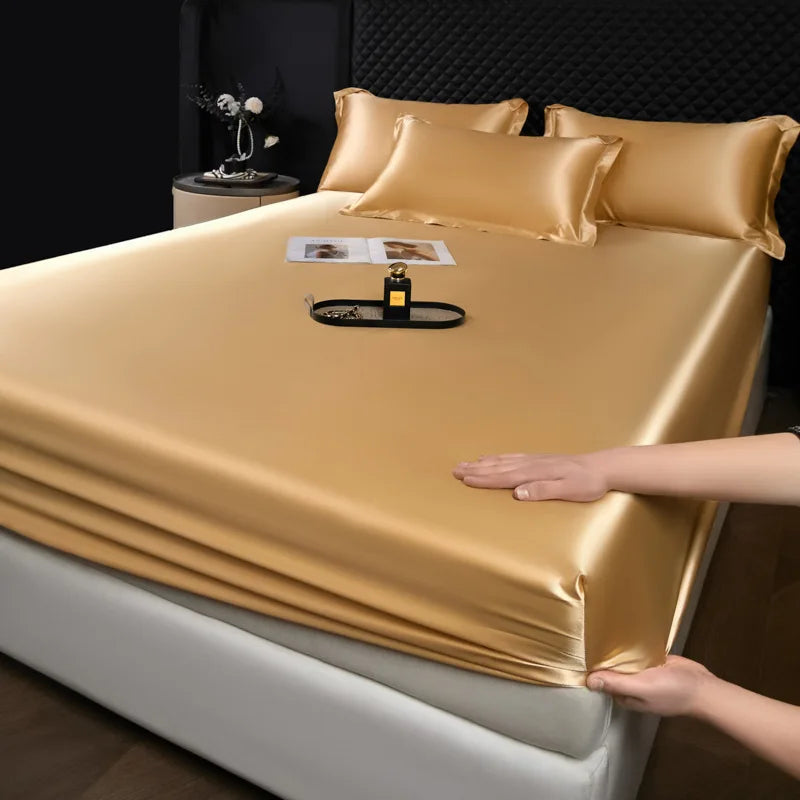 3-Piece Luxury Mulberry Silk Bed Sheet Set