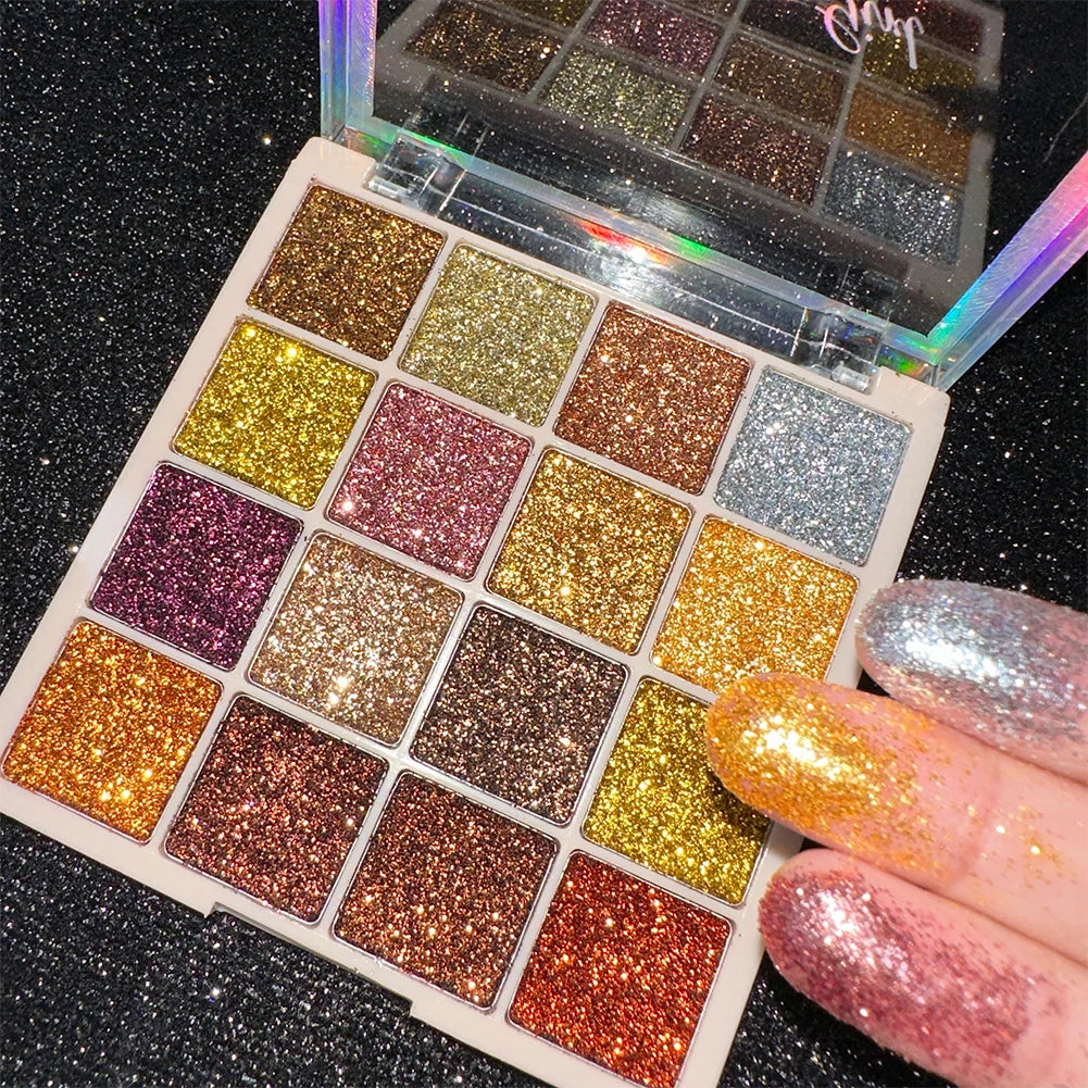VERONNI 16 Color Glitter Palette