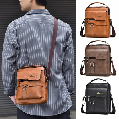 PU Leather Crossbody Tote Bag