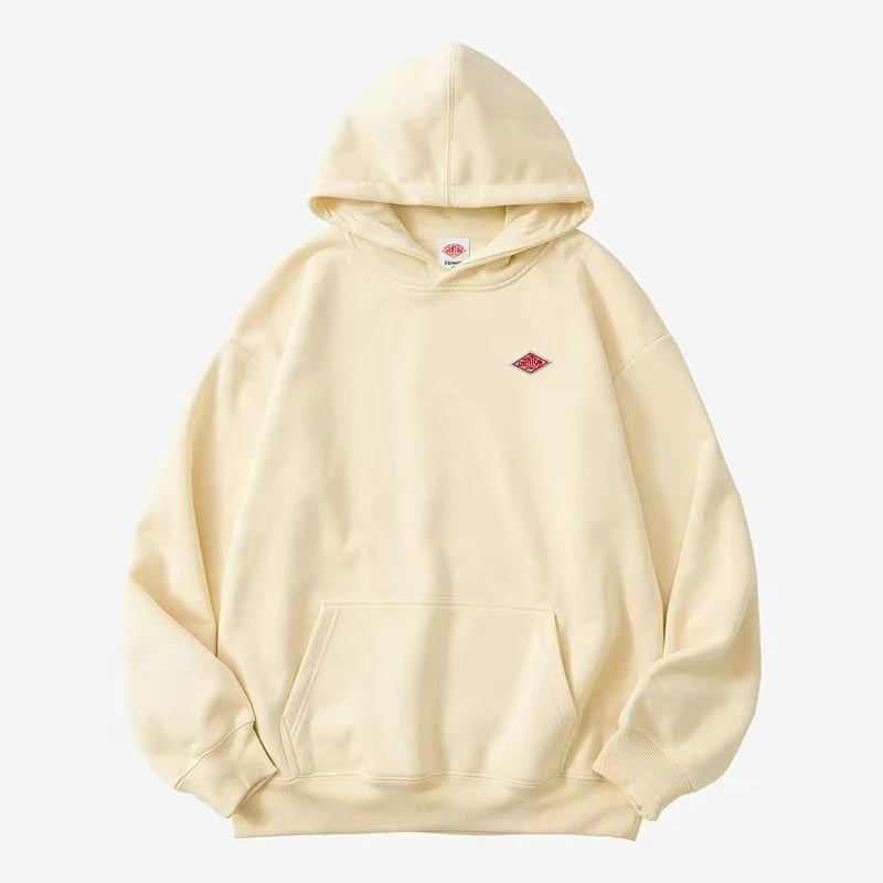 Plush Embroidered Hooded Sweatshirt