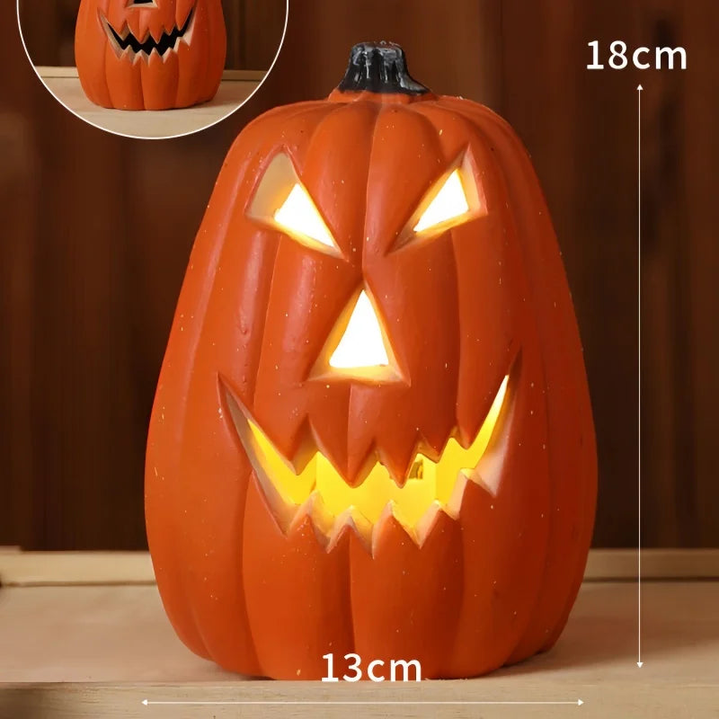 Glowing Pumpkin Lantern Decor