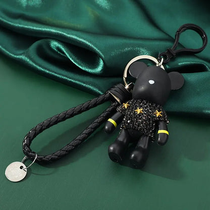 Doll Silver-plated Key Ring Bear