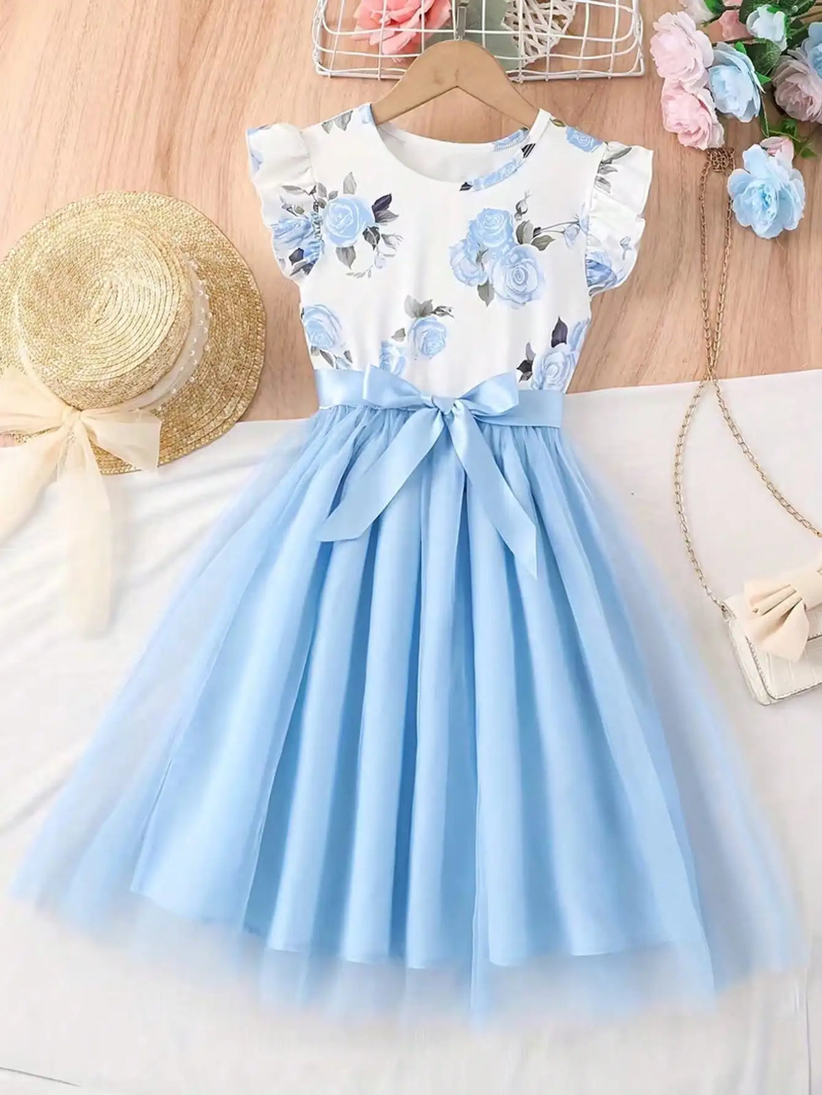 Floral Polyester Dress