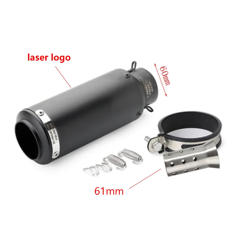 Universal 51/60mm Carbon Fiber Exhaust Muffler DB Killer