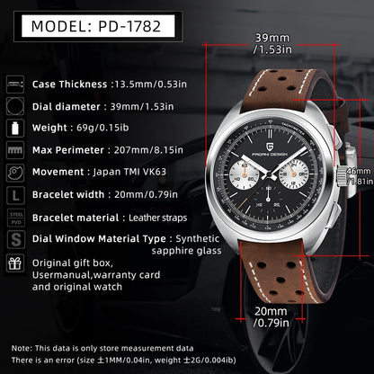 Pagani Design Panda Dial Chronograph
