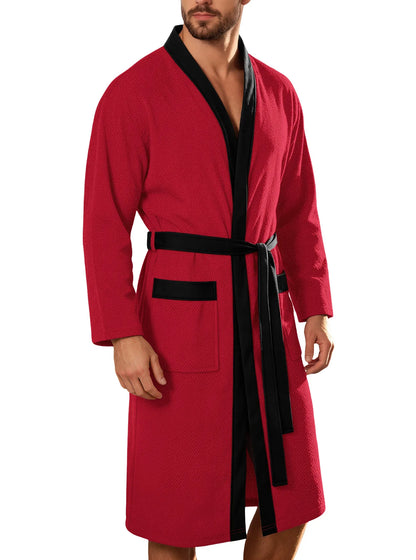 Terry Cloth Belted Bathrobe