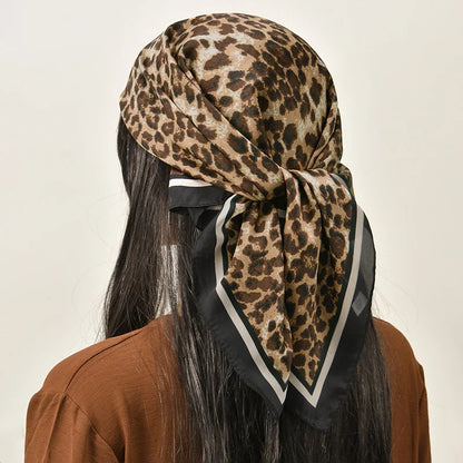 68cm Leopard Printed Square