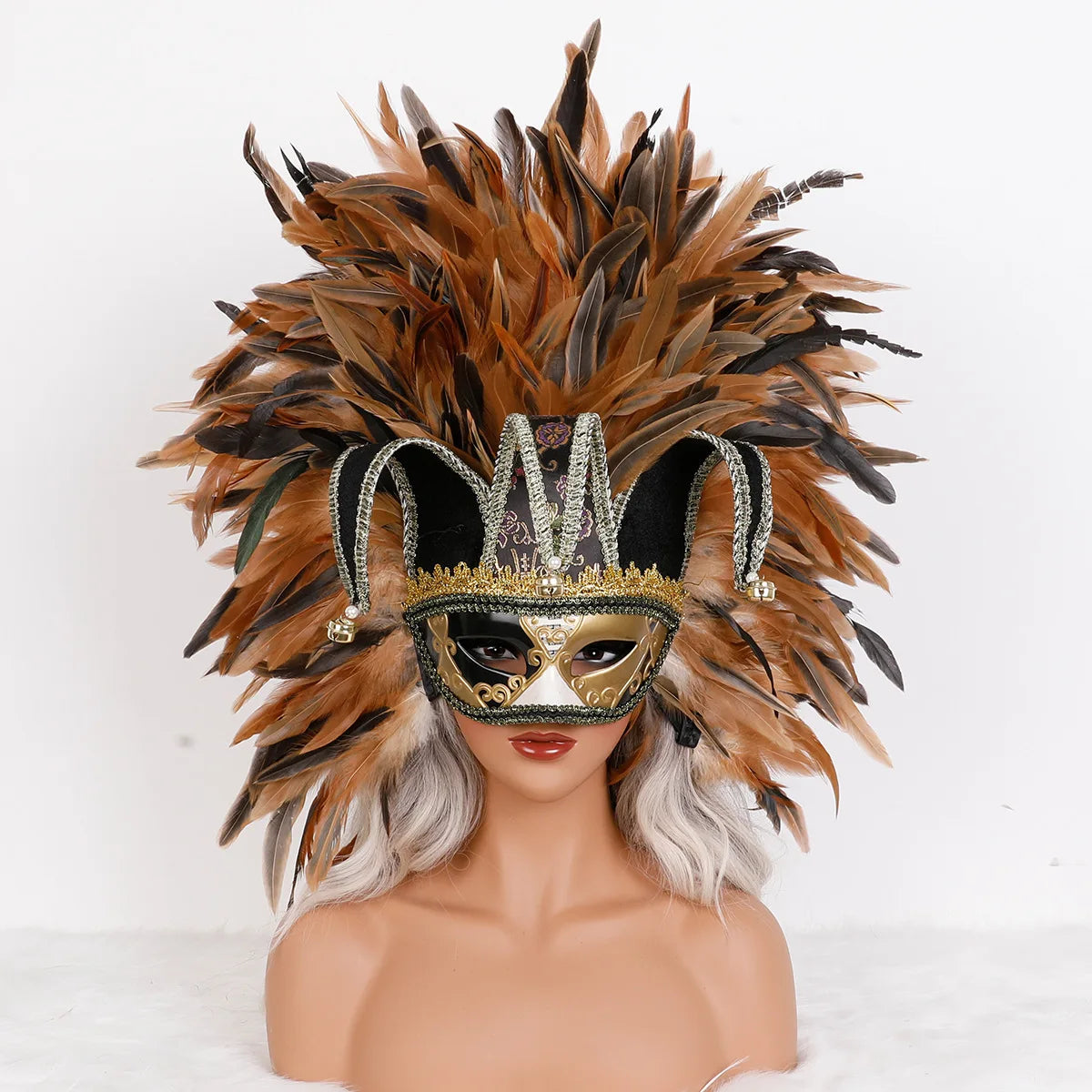 Feather Masquerade Party Mask