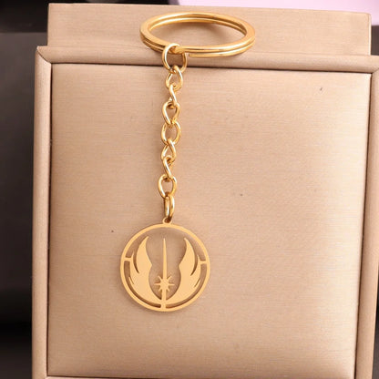 Stainless Steel Keychain Jedi Order
