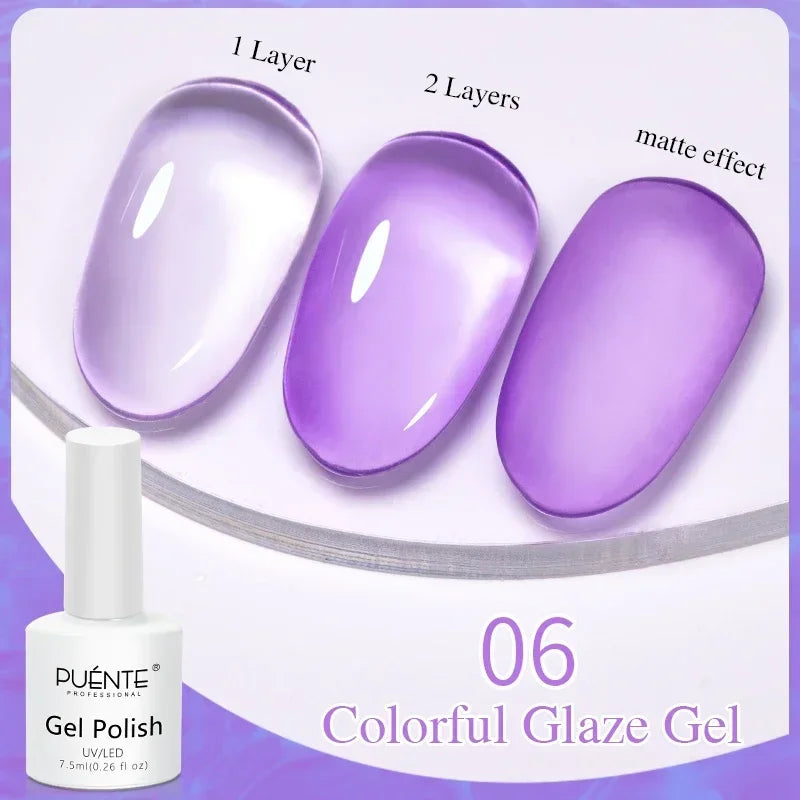 PUENTE Glitter Poly Nail Gel