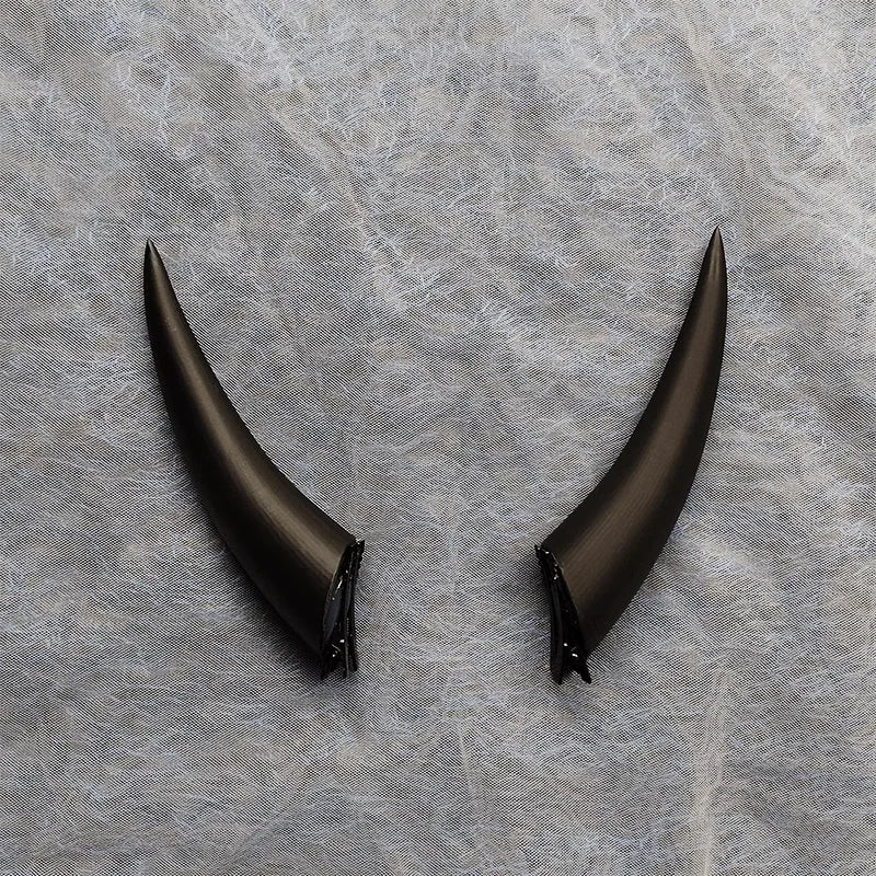 Gradient Devil Horns Hair Clip