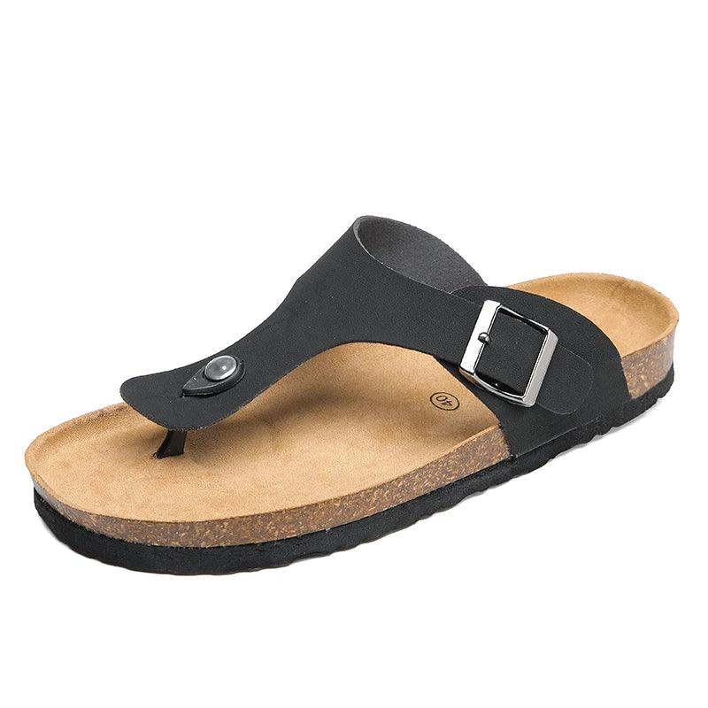 Cork Slippers Casual Flip Flops