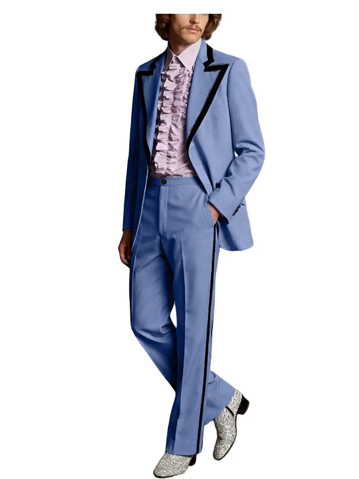 Tuxedo Black Trim Slim Suit