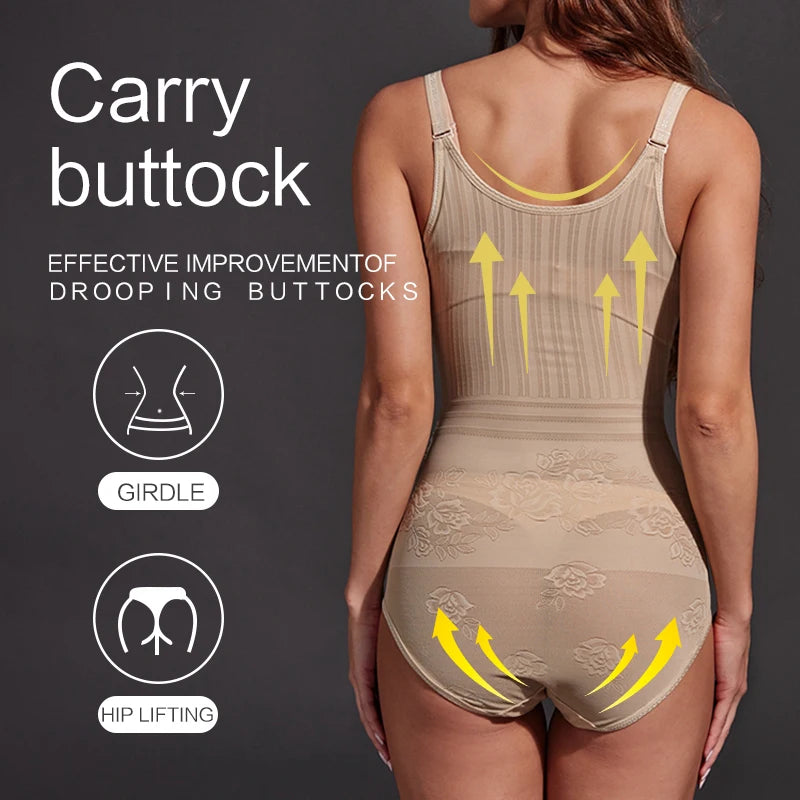 OWEQ Seamless Waist Trainer Bodysuit