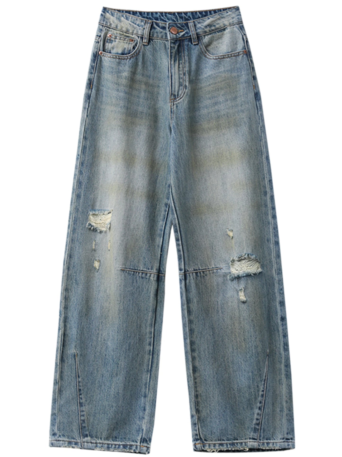 Hollow Wide Jeans