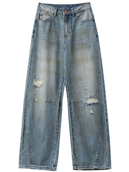 Hollow Wide Jeans