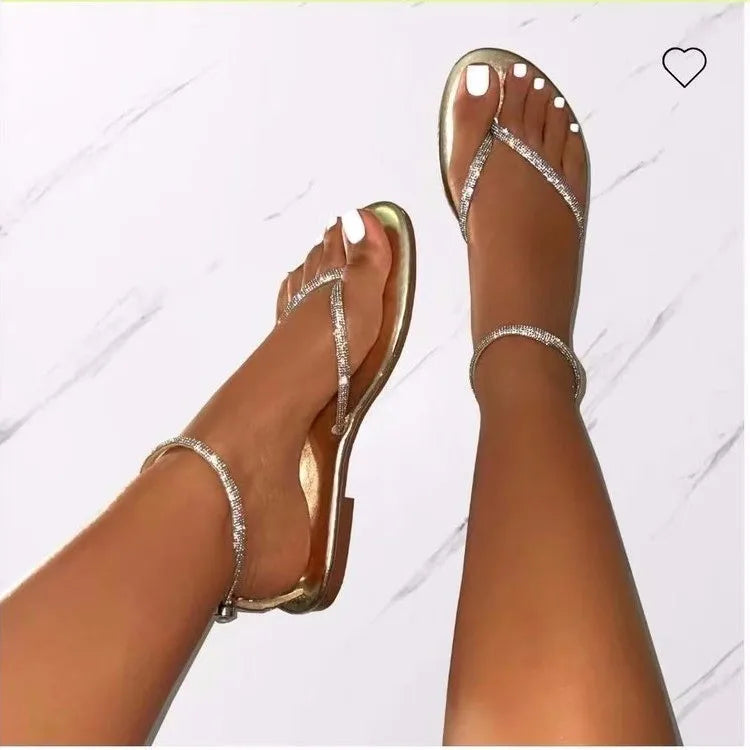 Metal Decor Slippers