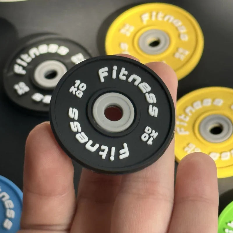 Silicone Gym Dumbbell Keychain