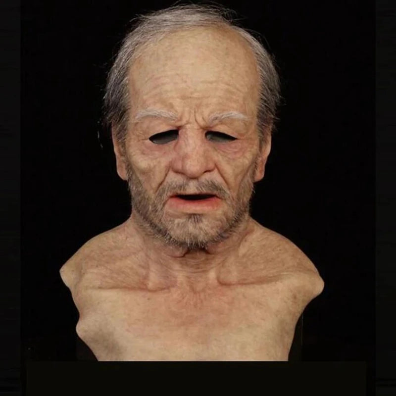 Elderly Face Latex Mask