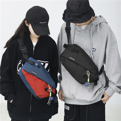 Nylon Patchwork Waist Bag