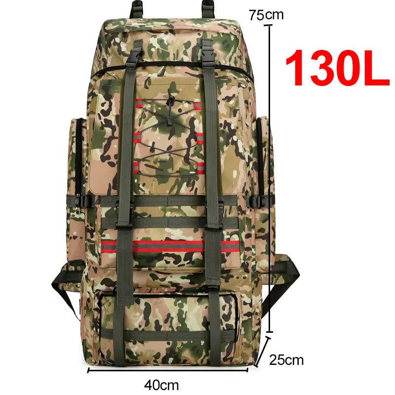 130L Reflective Trekking Backpack