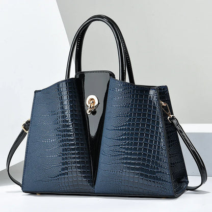 Polyester Solid Zipper Tote Bag