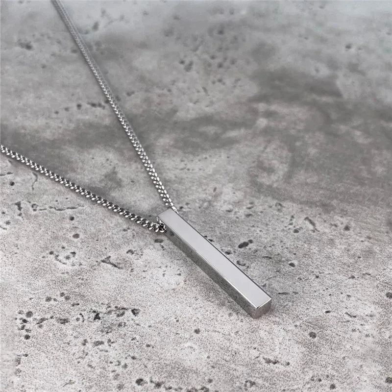 Metal Square Stainless Rectangular Pendant Party