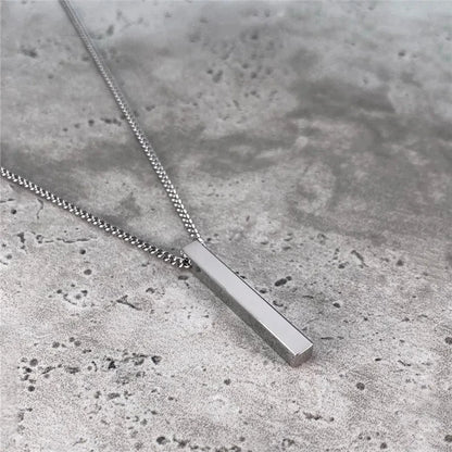 Metal Square Stainless Rectangular Pendant Party