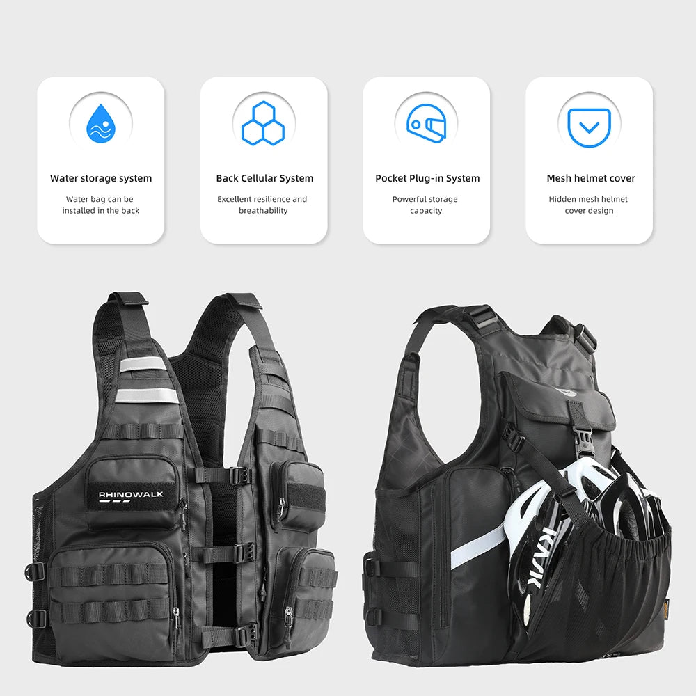 Adjustable Motocross Vest with Backpack