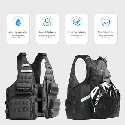 Adjustable Motocross Vest with Backpack