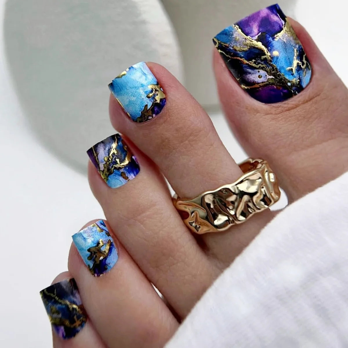 Toe Press-On Nail Set