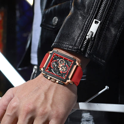Rectangular Quartz Wristwatch