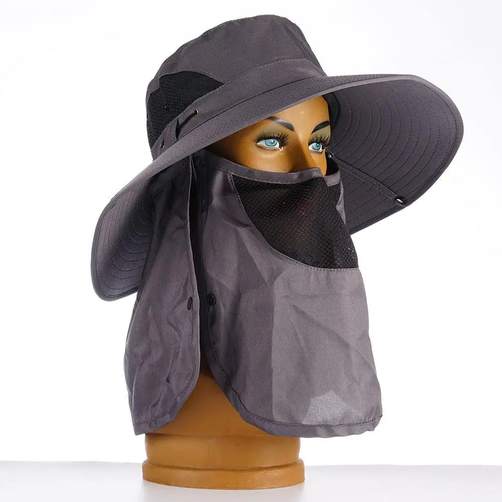 Detachable Face Cover Hat