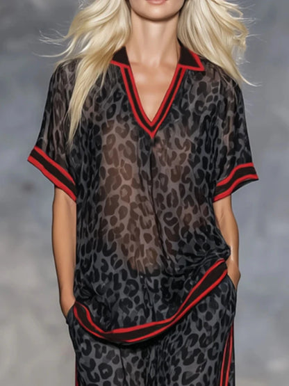 Leopard Lounge Set