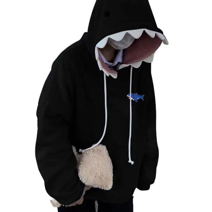 Shark Patchwork Pullover Hoodie