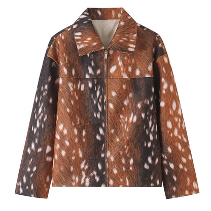 Spotted Faux Fur Jacket