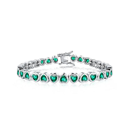 14K Gold Trendy Heart Wedding Bracelets