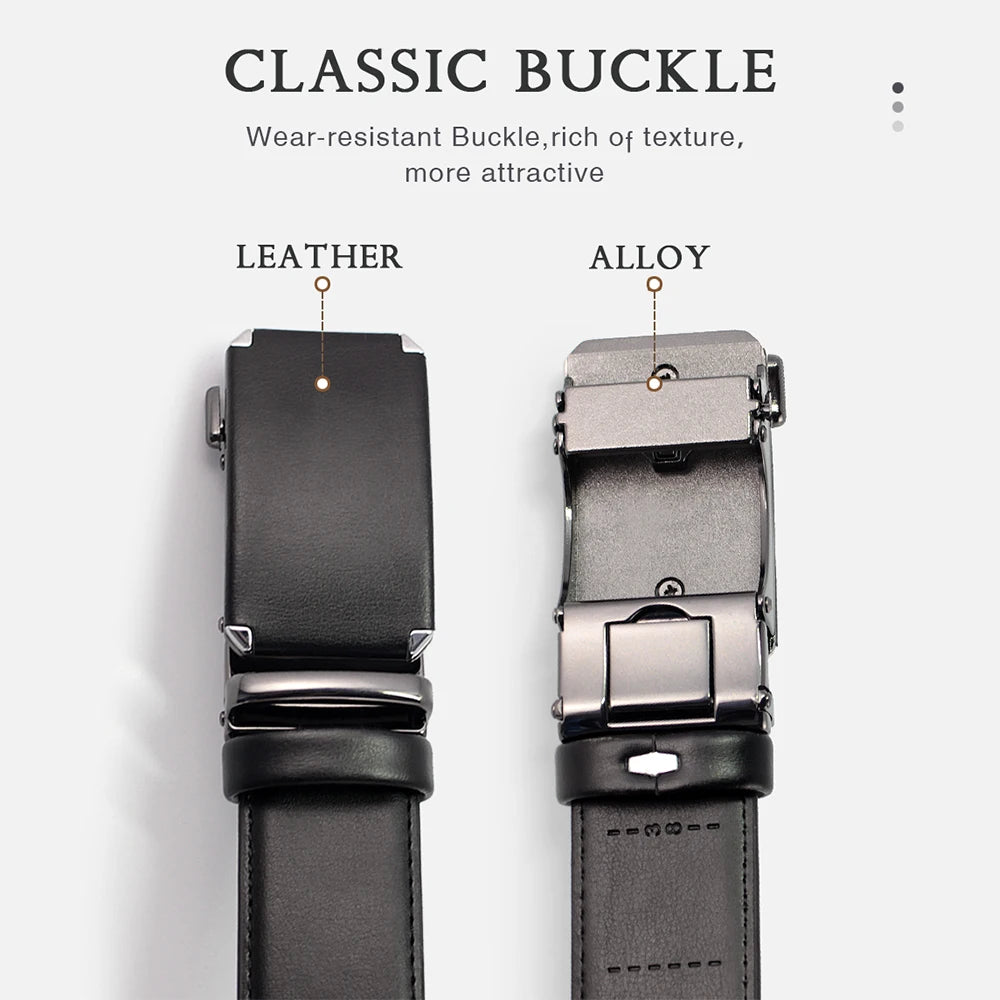 Metal Solid Black Business Strap