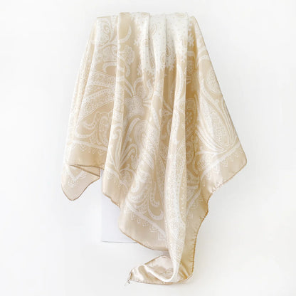 Satin Print Square Scarf
