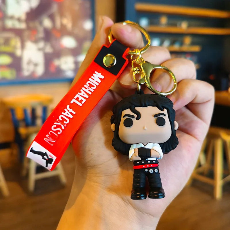 Michael Jackson Keychain Music Idol